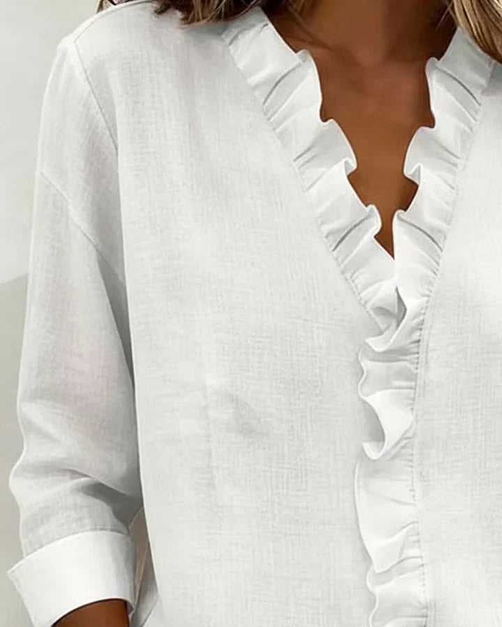 Chloe | Lichtgewicht V-Hals Blouse