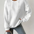 Joyce | Textured Cable-Knit Sweatshirt