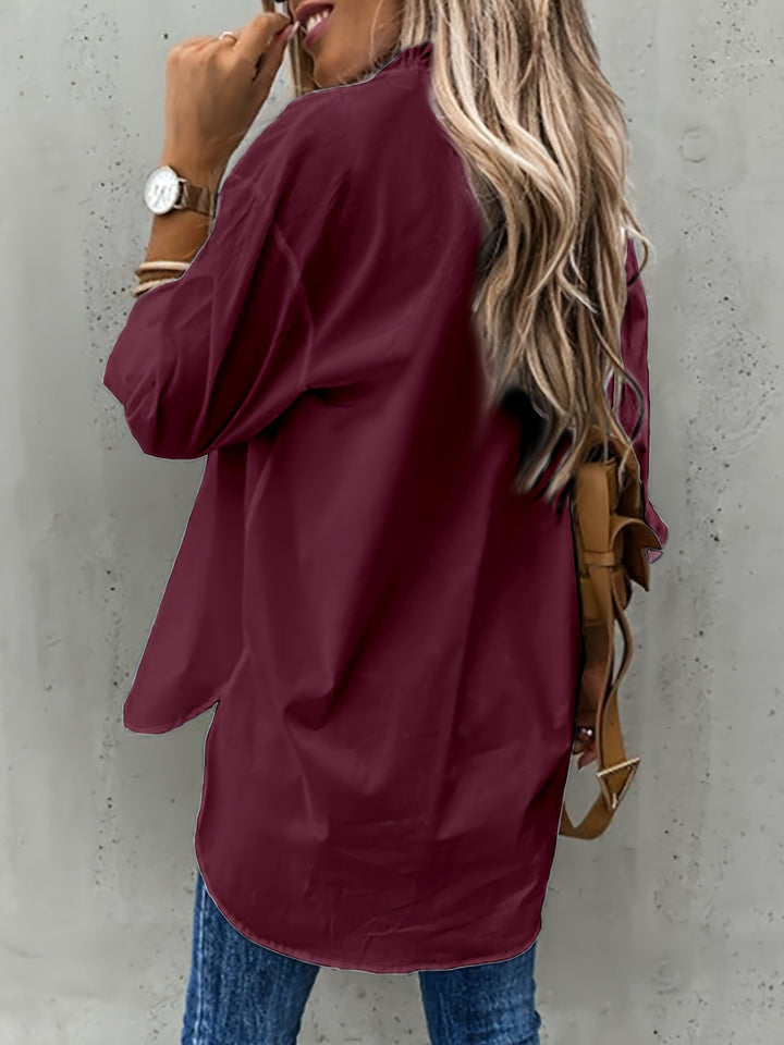 Katherine | Ontspannen Knop-Front Shirt