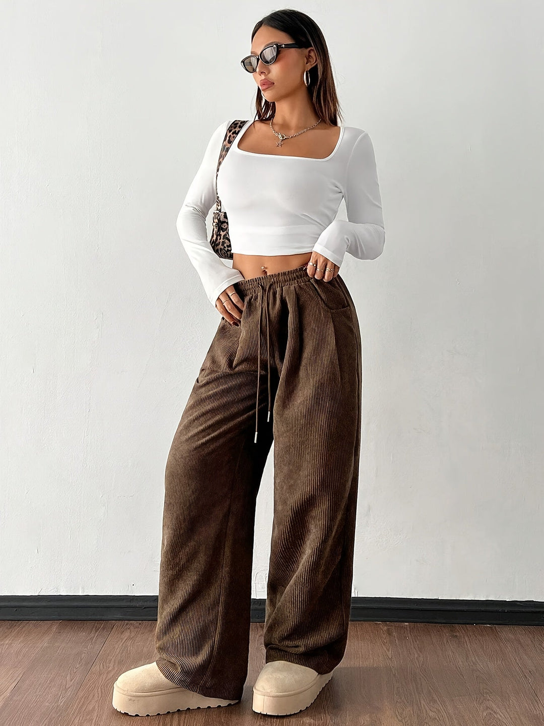 Thea | Relaxed Wijde Pantalon