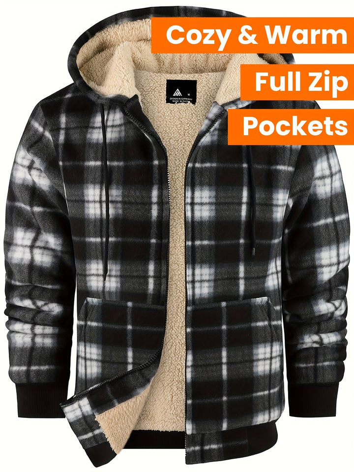 Declan | Gezellige Hooded Zip-Up Jacket