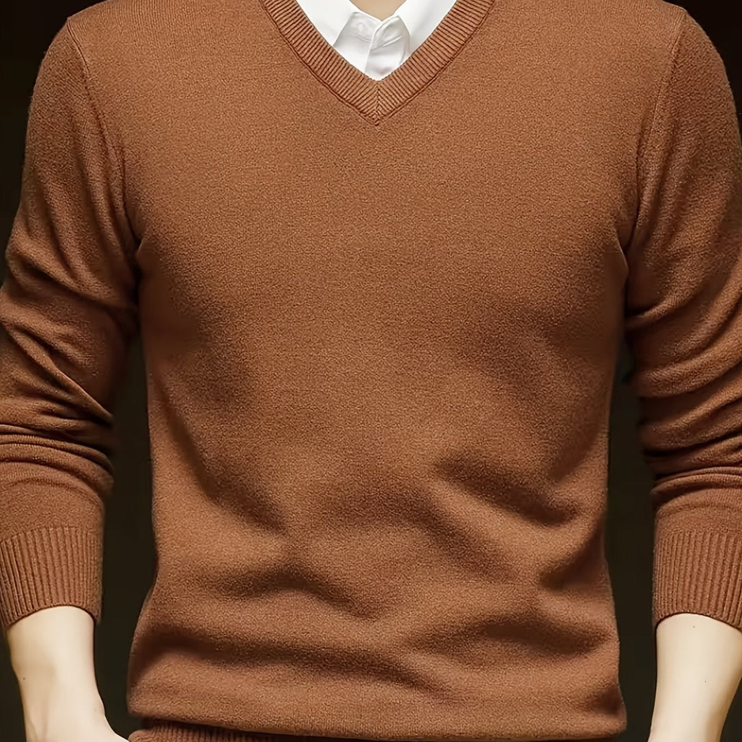 Emory | Klassieke V-hals Pullover