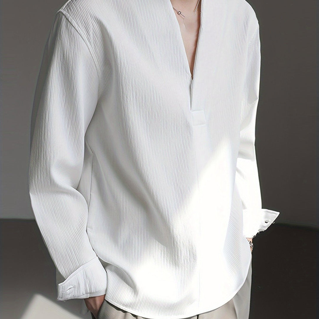 Franklin | Kraagloze V-hals Shirt