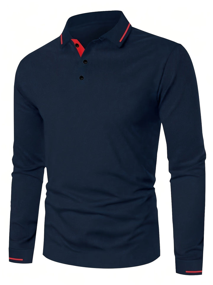 Dalton | Verfijnde Lange Mouwen Polo Shirt