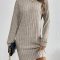 Florence | Geribbelde Coltrui Jurk