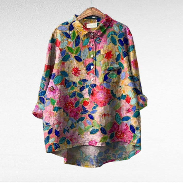 Leslie | Stijlvolle Multicolor Bloes