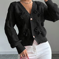 Juniper | Zachte Boogdetail Lange Mouwen Cardigan