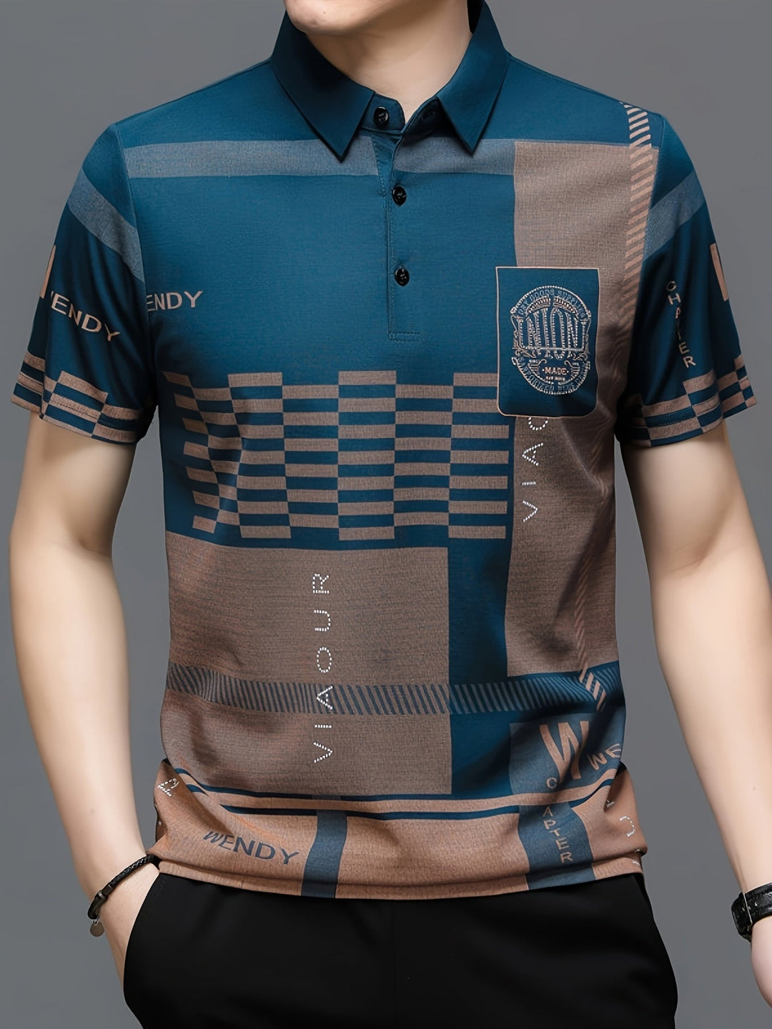Nathaniel | Verfijnde Kleurblok Polo Shirt