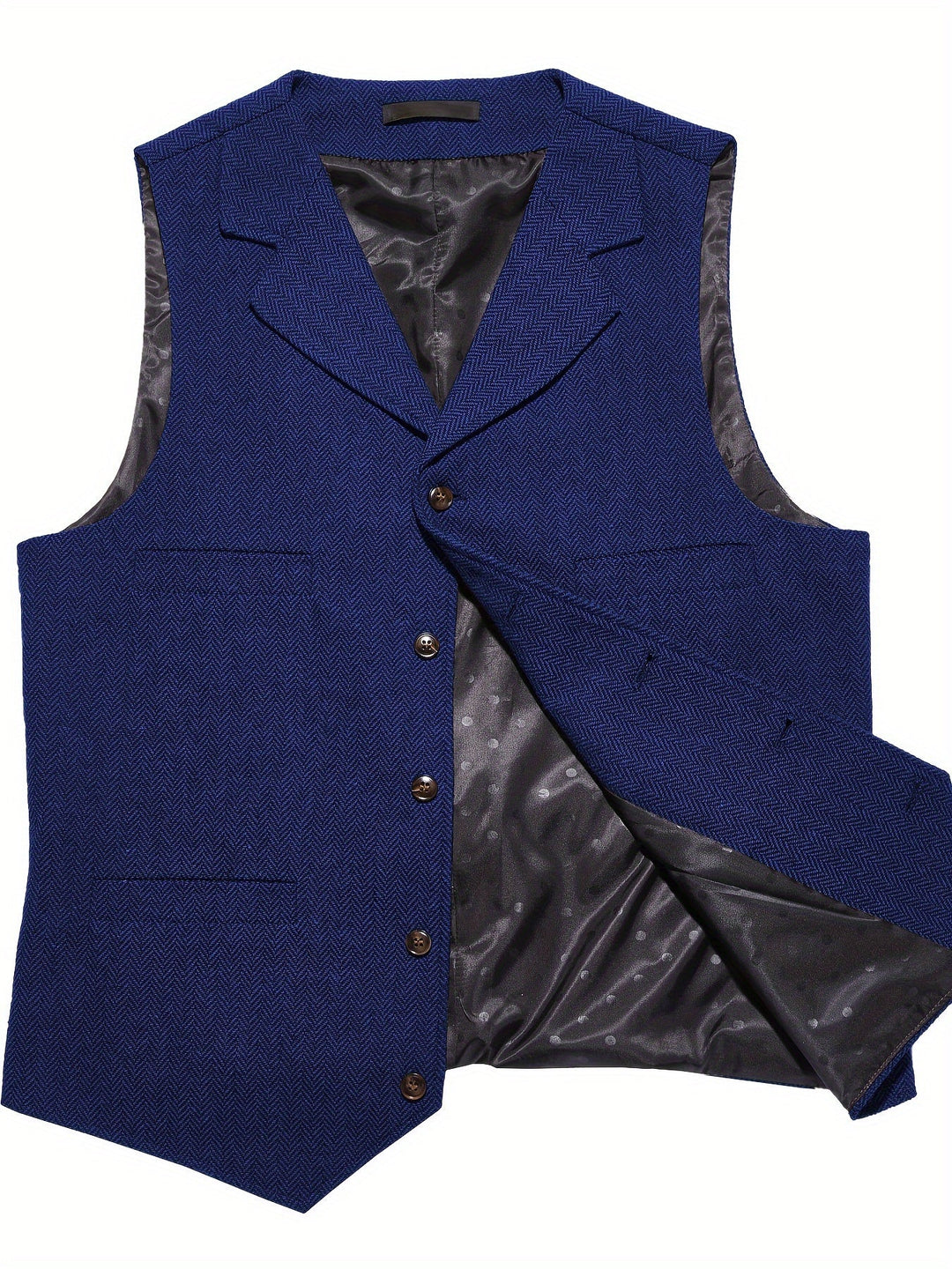 Byron | Verfijnde Haringbone Gilet