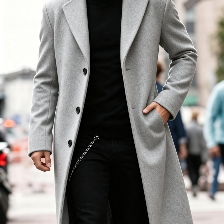 Chandler | Verfijnde Lange Trenchcoat