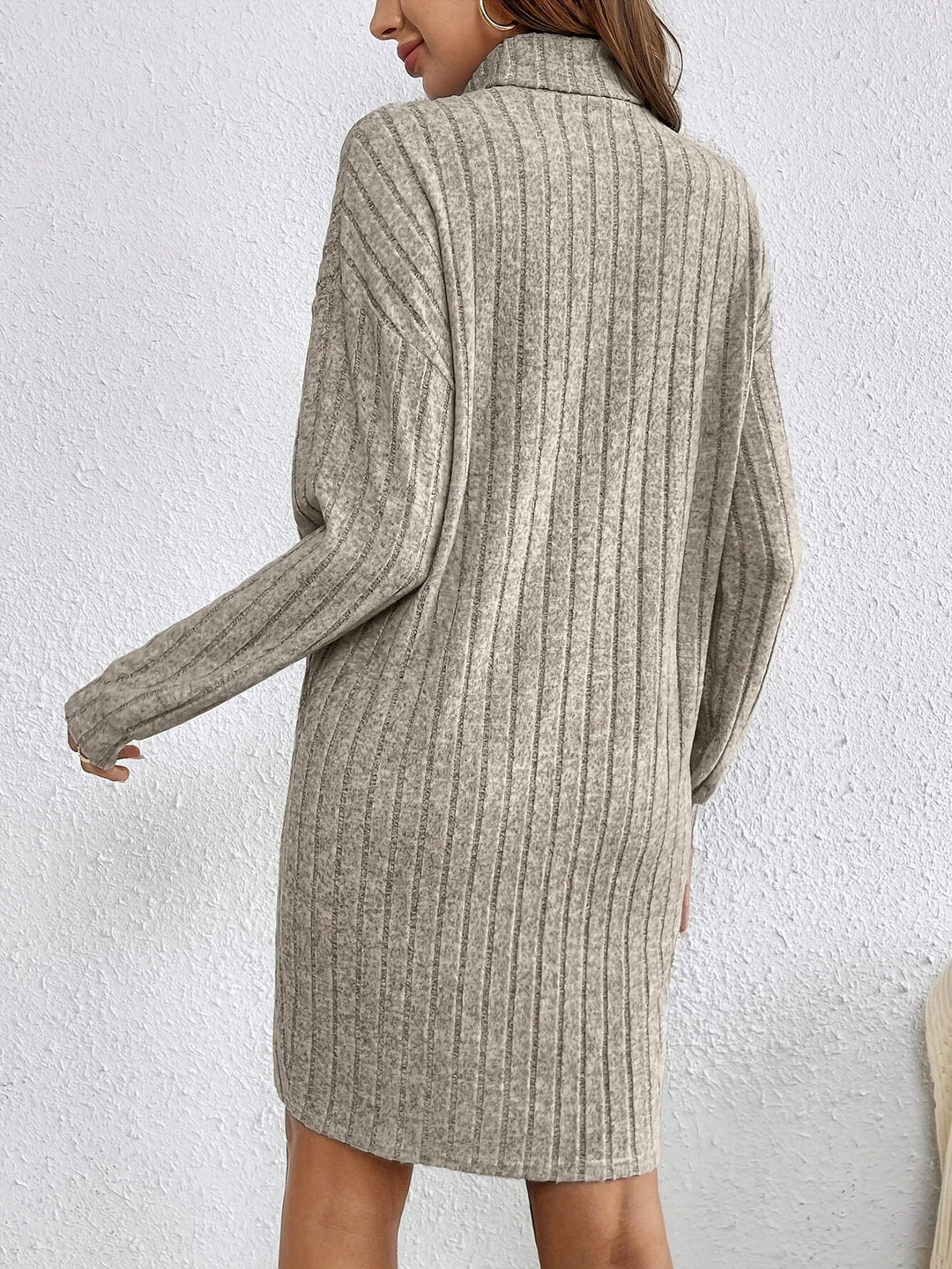 Florence | Geribbelde Coltrui Jurk