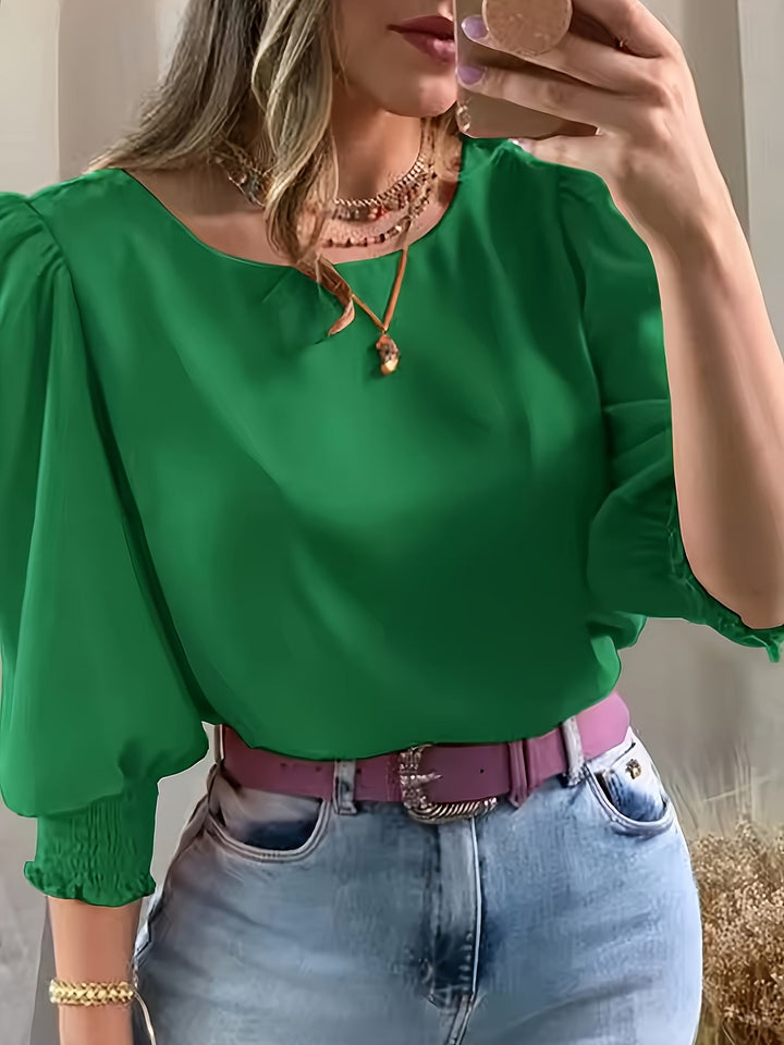 Ellen | Blouse met Pofmouwen