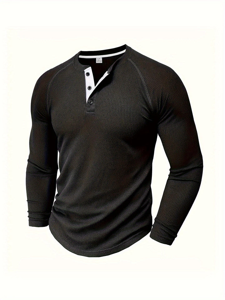 Graham | Klassieke Button Henley Shirt