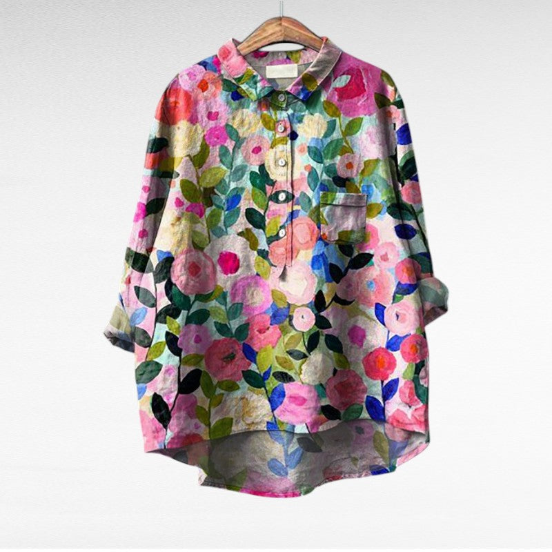 Leslie | Stijlvolle Multicolor Bloes