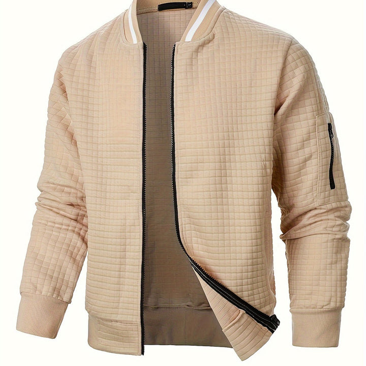 Raymond | Textured Zip-Up Bomberjack
