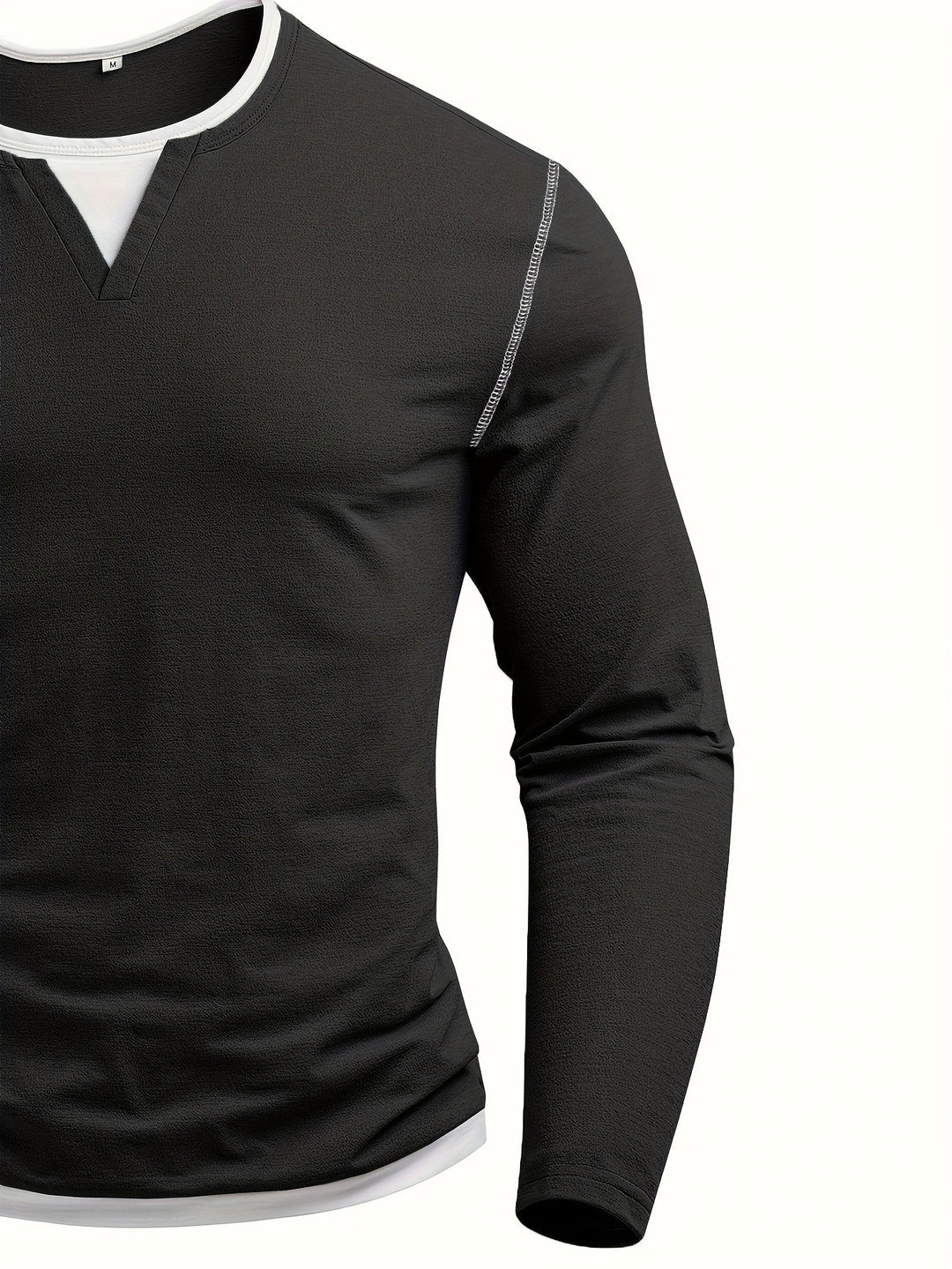 Nathan | Verfijnde Notch-Neck Henley Shirt
