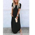 Kaylee | Casual Zomer Ronde Hals Maxi Jurk