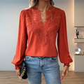 Marlene | Elegante Blouse met Kantafwerking