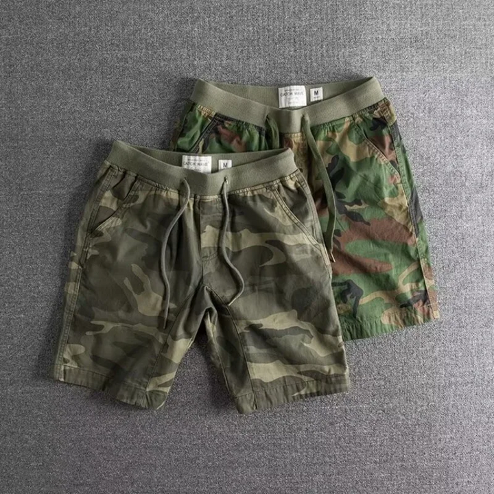 Nathan | Ontspannen Camo Shorts
