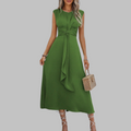 Alayna | Elegante Mouwloze Maxi-jurk met Ronde Hals