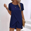 Melanie | Elegante Zomer Split Shirt Set