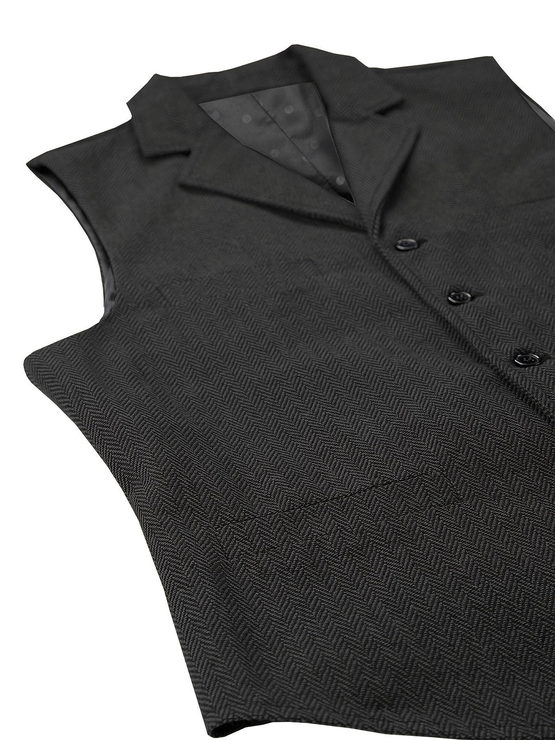 Byron | Verfijnde Haringbone Gilet