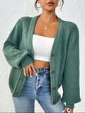 Maribel | Ontspannen Knopen-Voorkant Cardigan