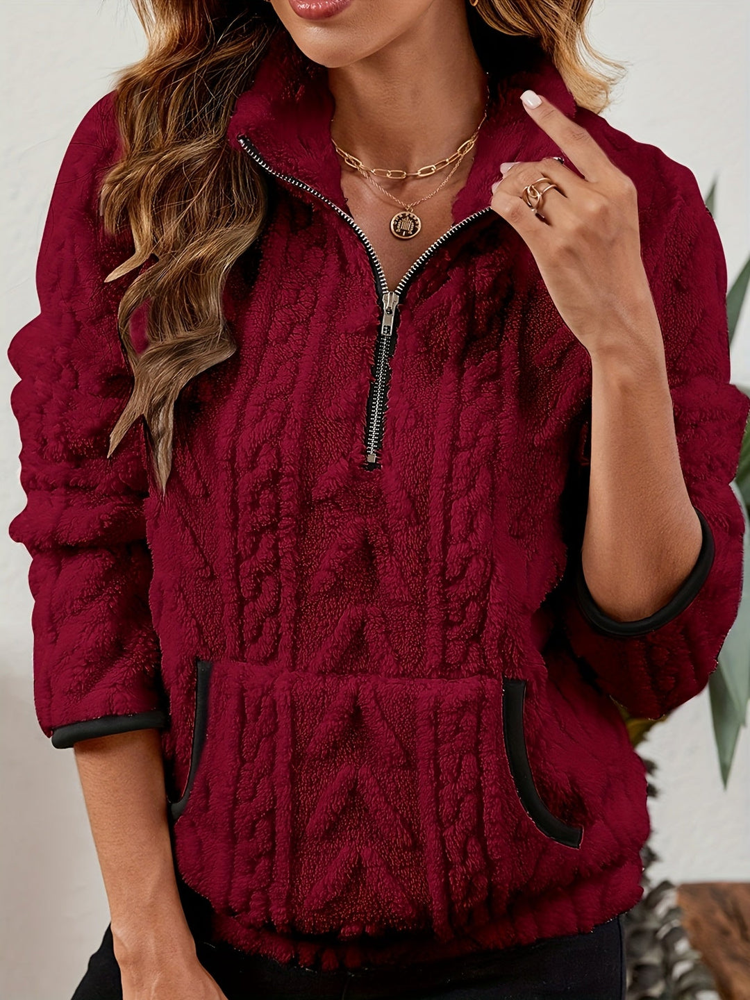 Delilah | Gezellige Half-Zip Pullover