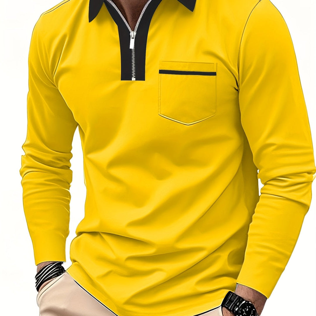 Curtis | Verfijnd Zip-Collar Polo Shirt
