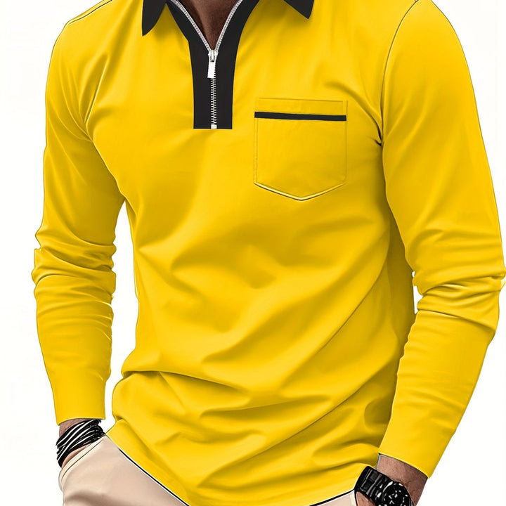 Curtis | Verfijnd Zip-Collar Polo Shirt