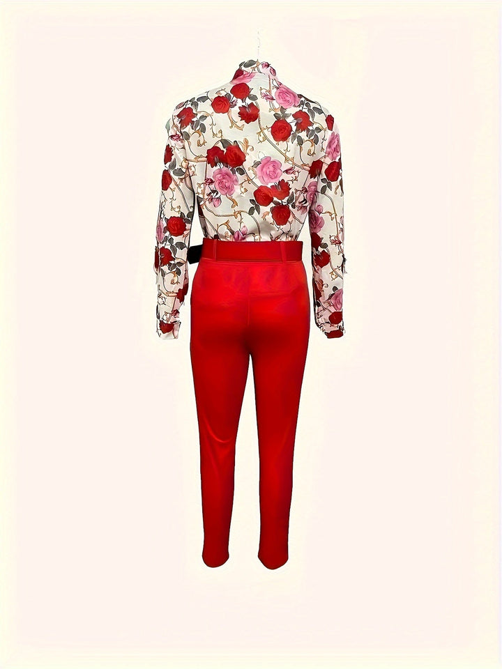 Susanna | Elegante Bloemige Twee-Piece Set