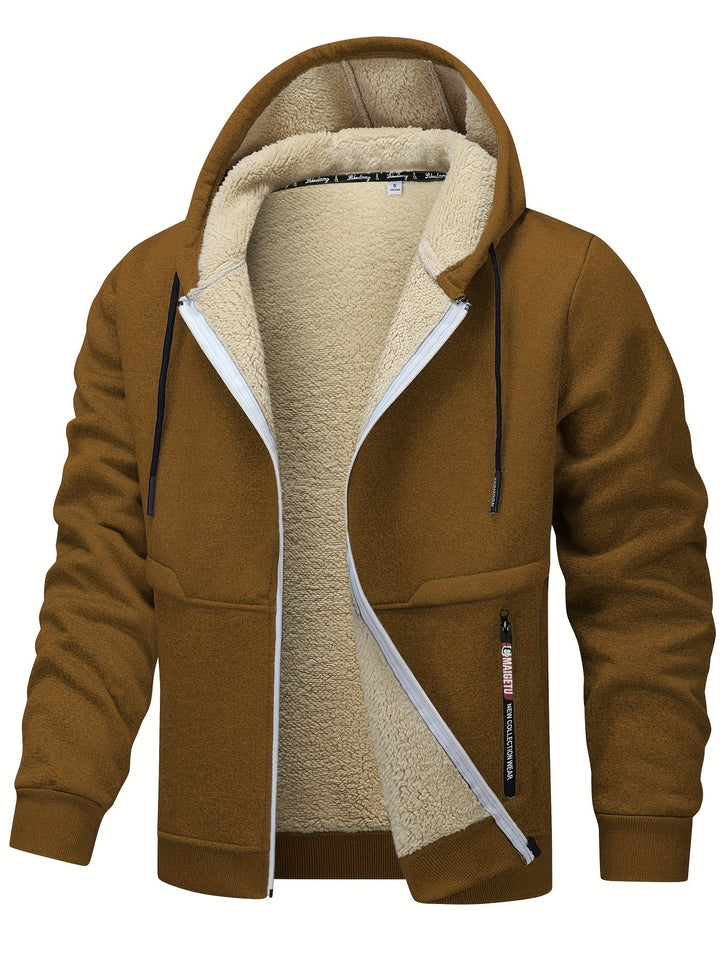 Russell | Gezellige Hooded Zip-Up Jas