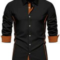 Anthony | Contrast Trim Button-Up Shirt