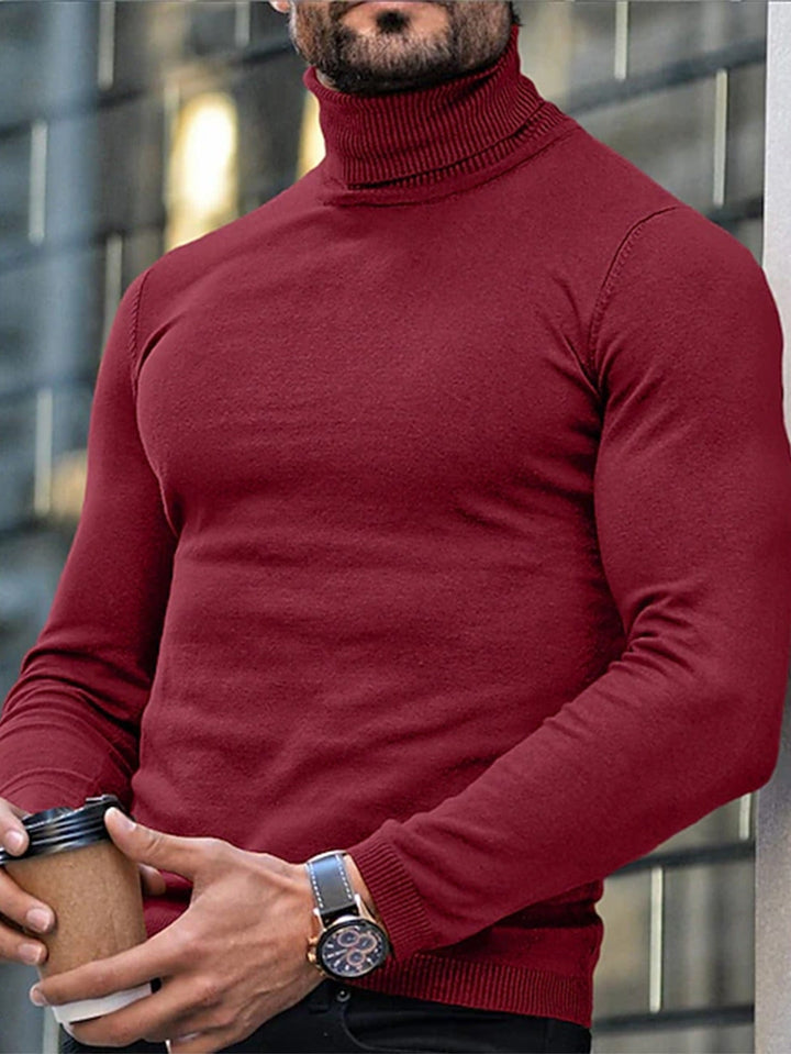 Dominic | Verfijnde Hoge Hals Turtleneck