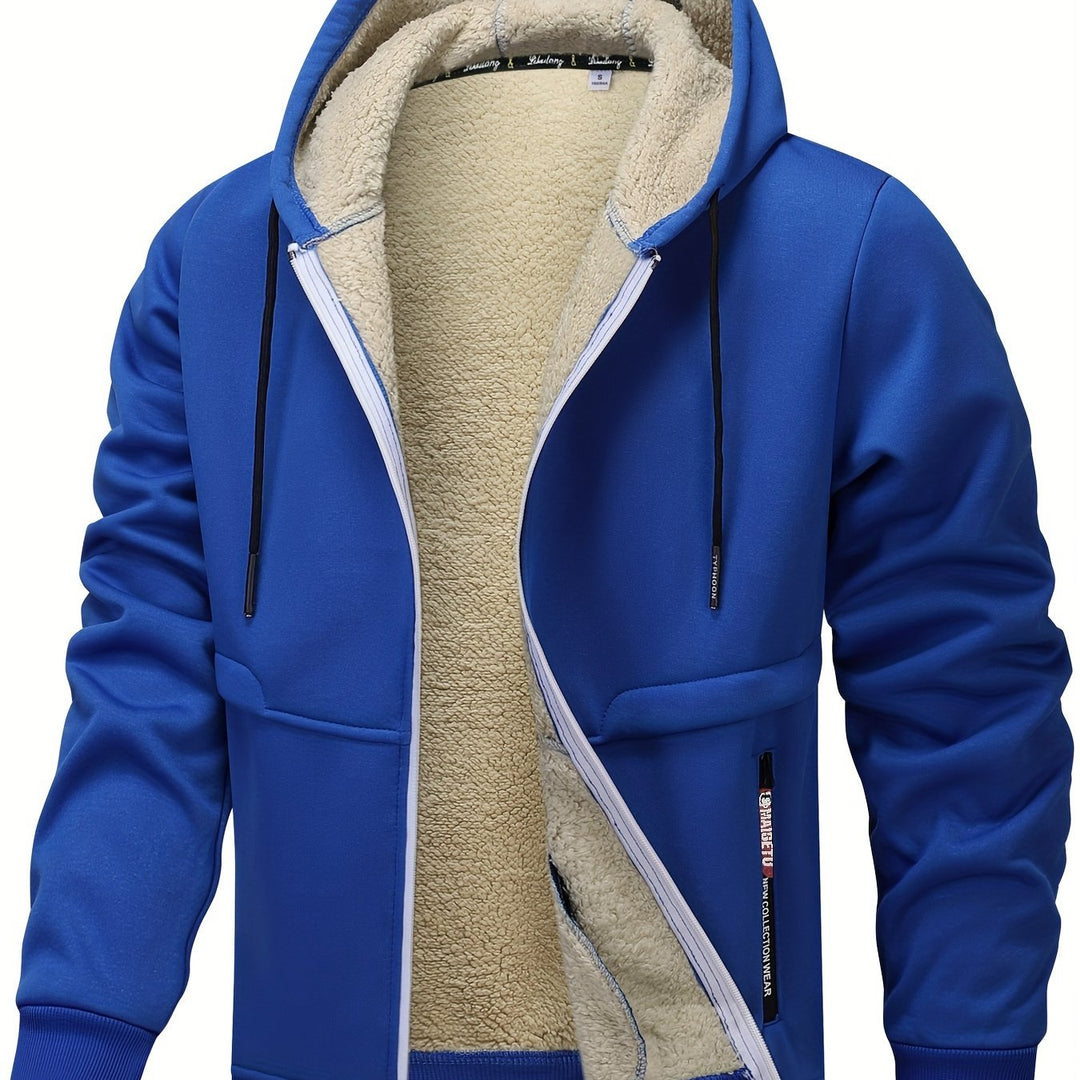 Russell | Gezellige Hooded Zip-Up Jas