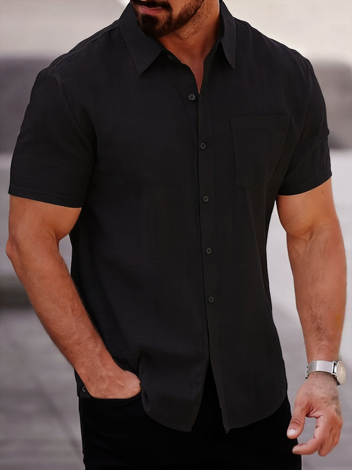 Emmett | Ontspannen Korte Mouwen Shirt