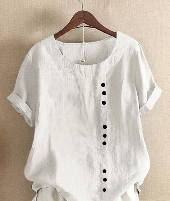 Olivia | Moeiteloze Knopdetail Zomerblouse