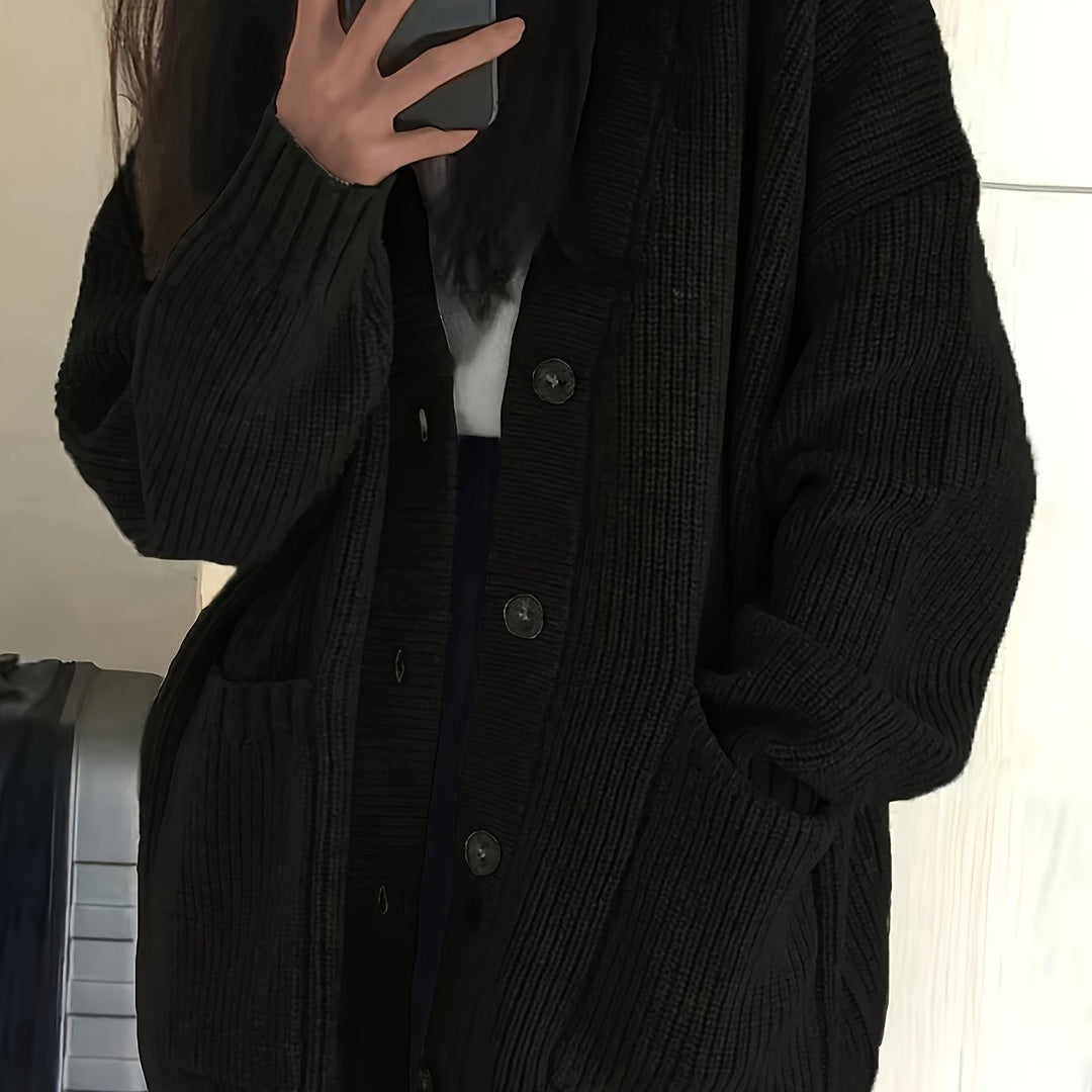 Maisie | Ontspannen Knop-Front Cardigan