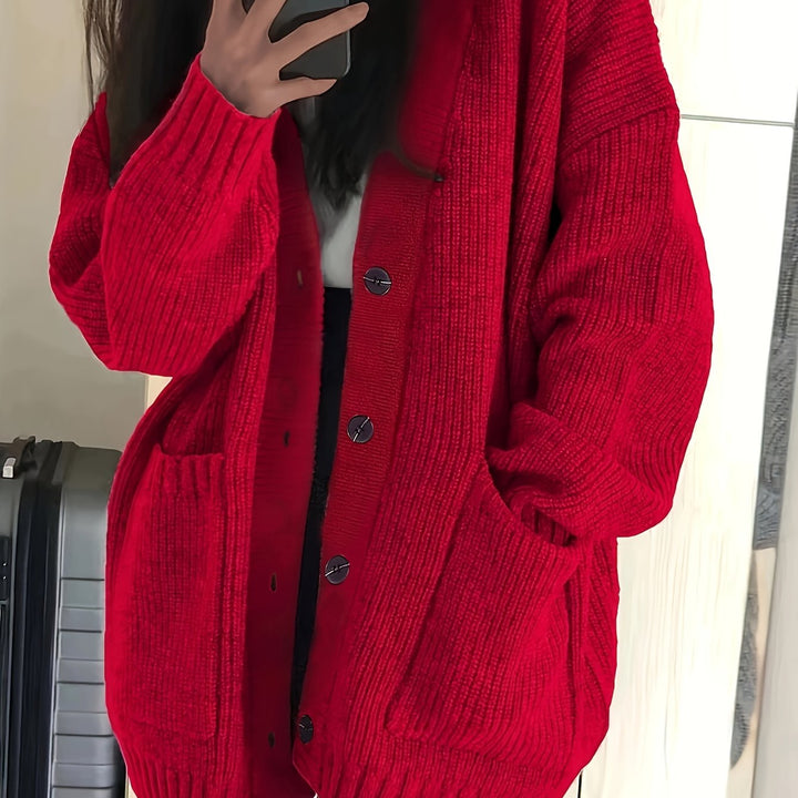 Maisie | Ontspannen Knop-Front Cardigan