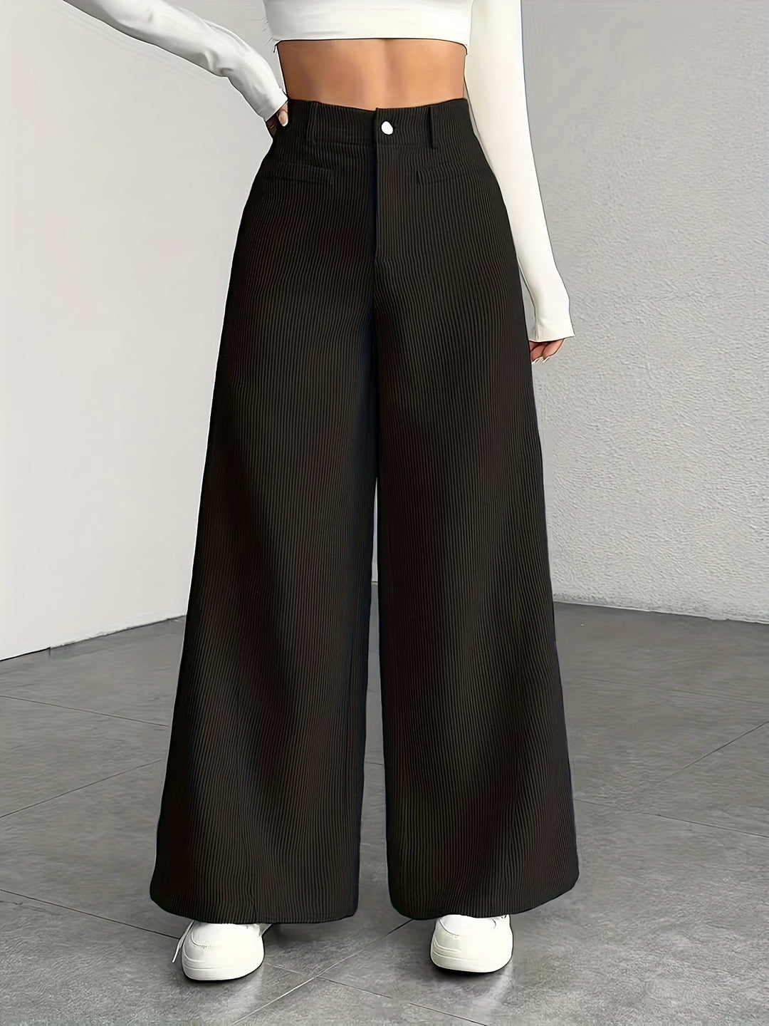 Kimberly | Hoge Taille Wijde Pantalon