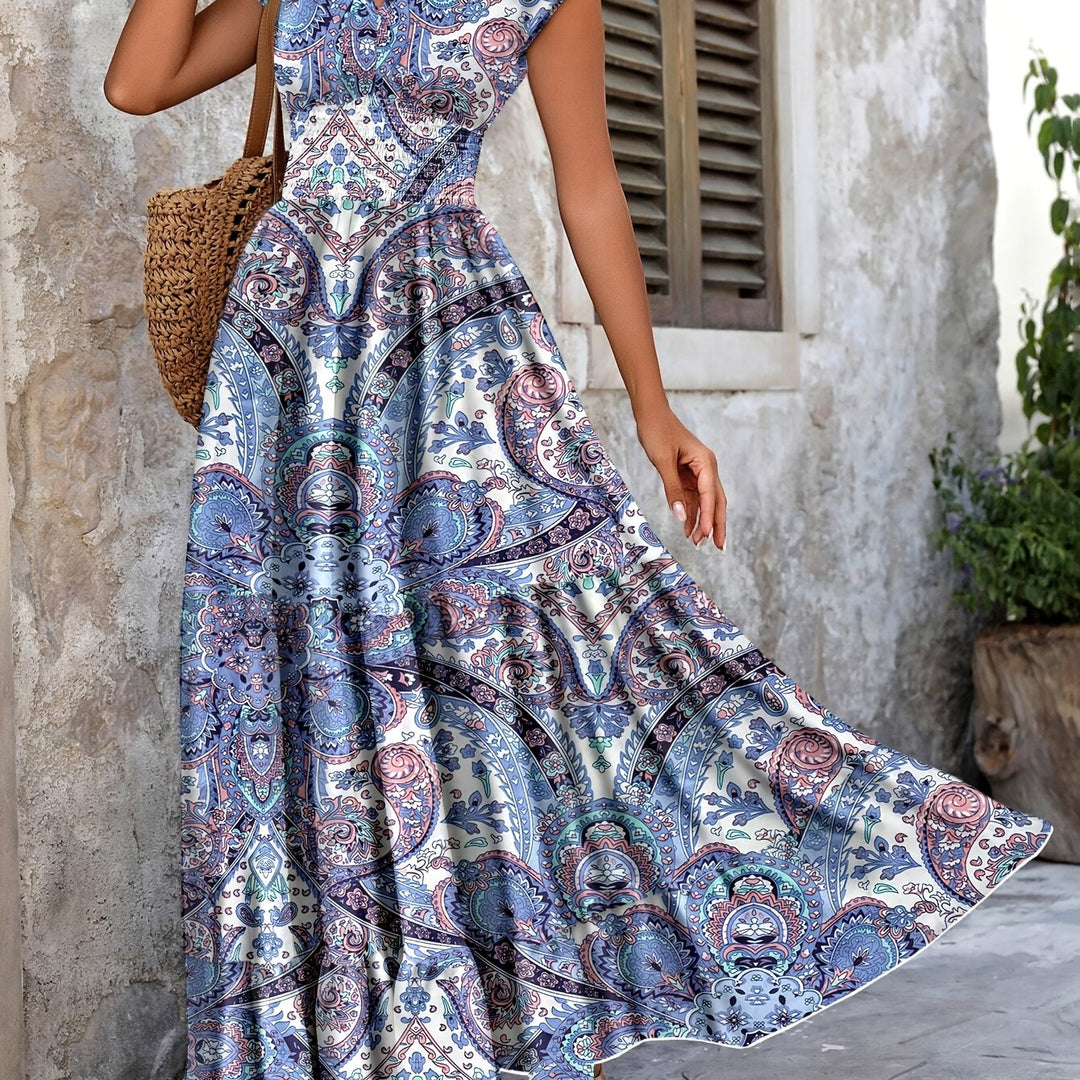 Roberta | Bohemian Paisley Maxi Jurk