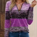 Ophelia | Kleurblok Kwart-Zip Top