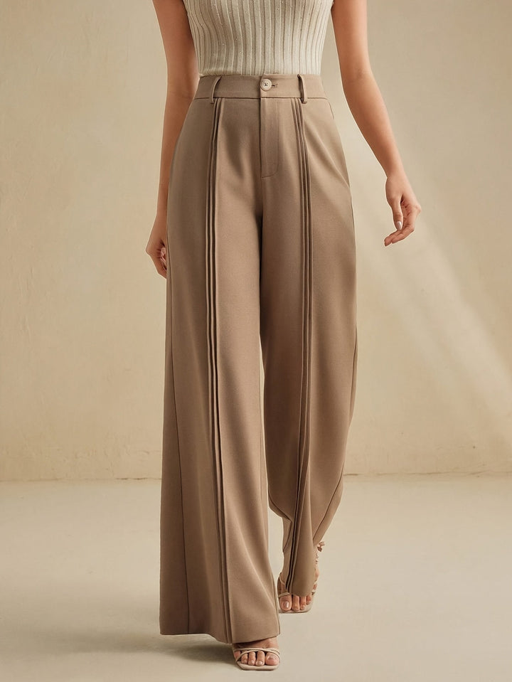 Marlowe | Geplooide Wijde Pantalon