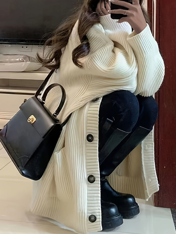 Maisie | Ontspannen Knop-Front Cardigan