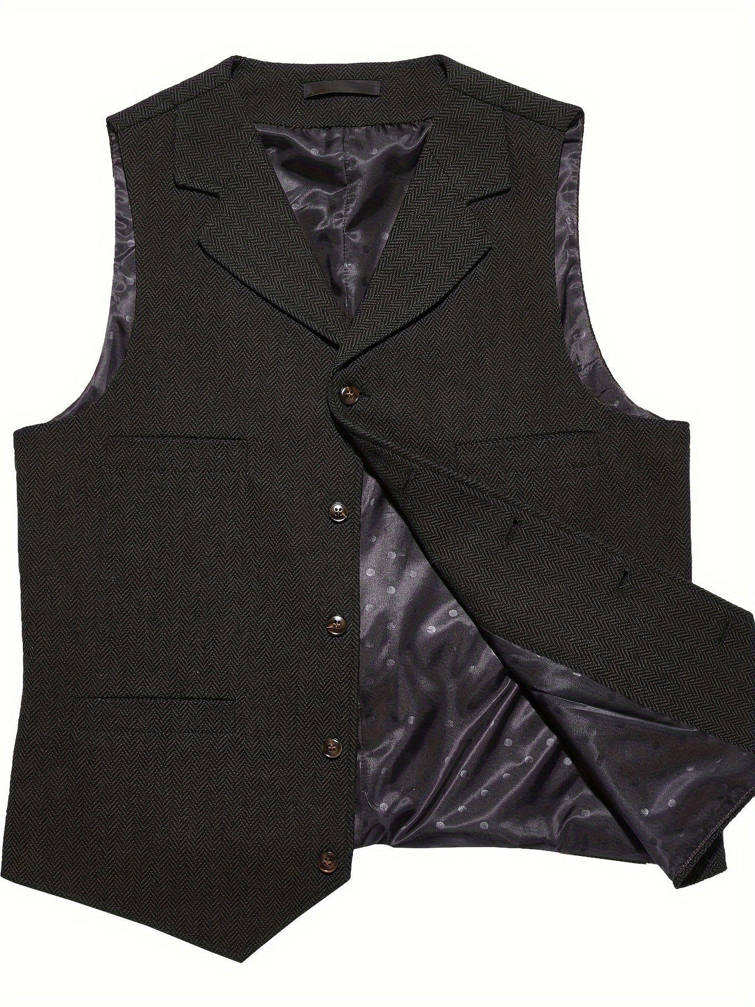Byron | Verfijnde Haringbone Gilet