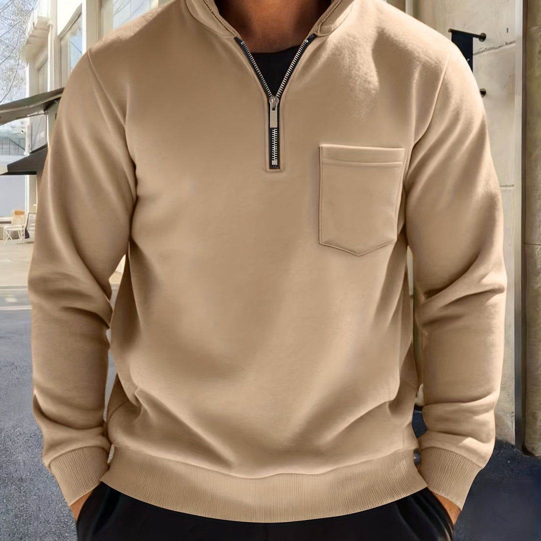 Emmett | Verfijnde Half-Zip Pullover