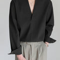 Franklin | Kraagloze V-hals Shirt