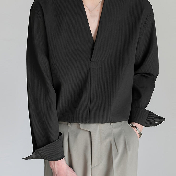 Franklin | Kraagloze V-hals Shirt