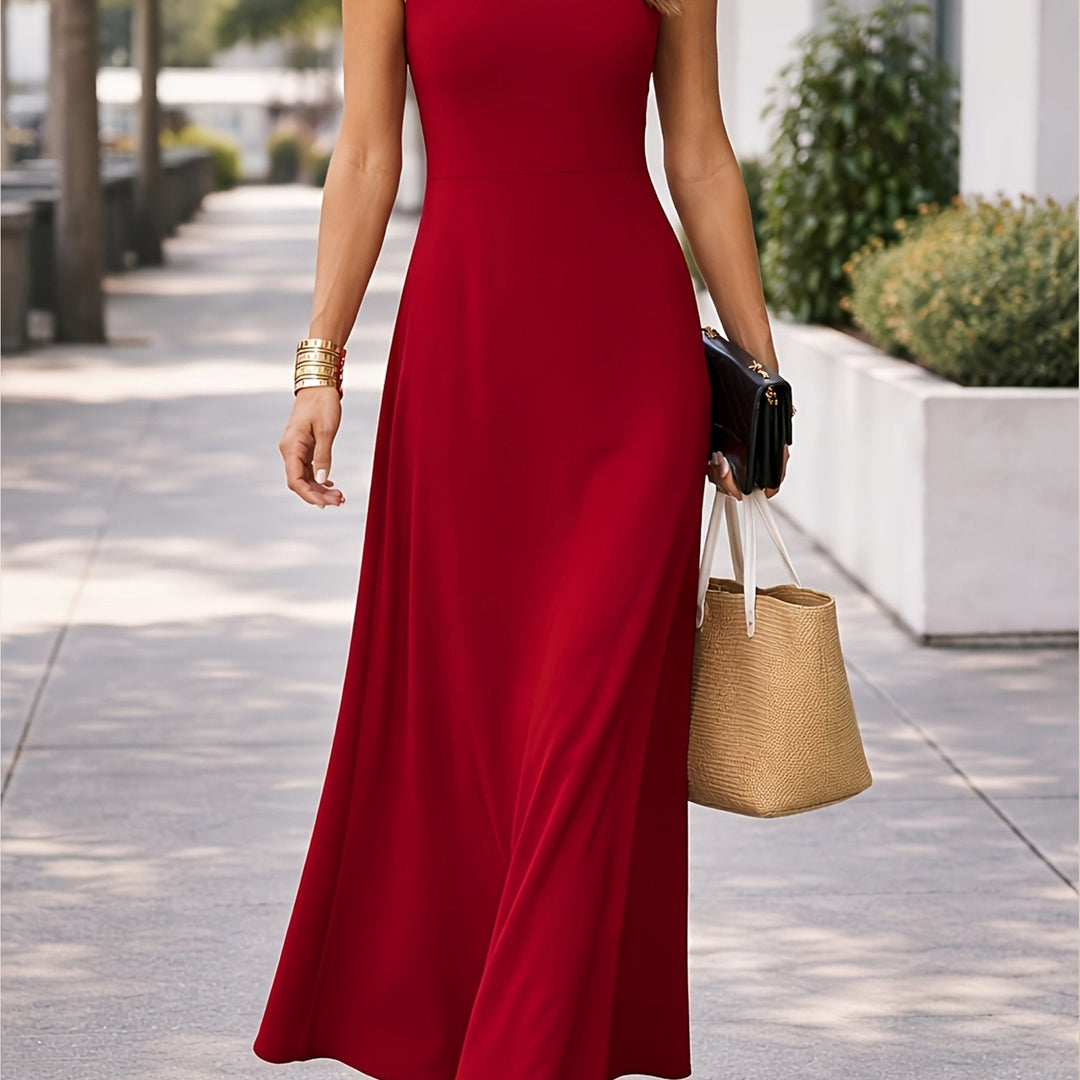 Clarissa | Mouwloze Vloeiende Maxi Jurk