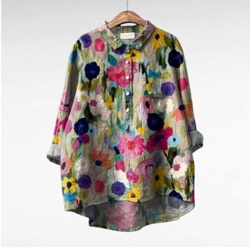 Leslie | Stijlvolle Multicolor Bloes